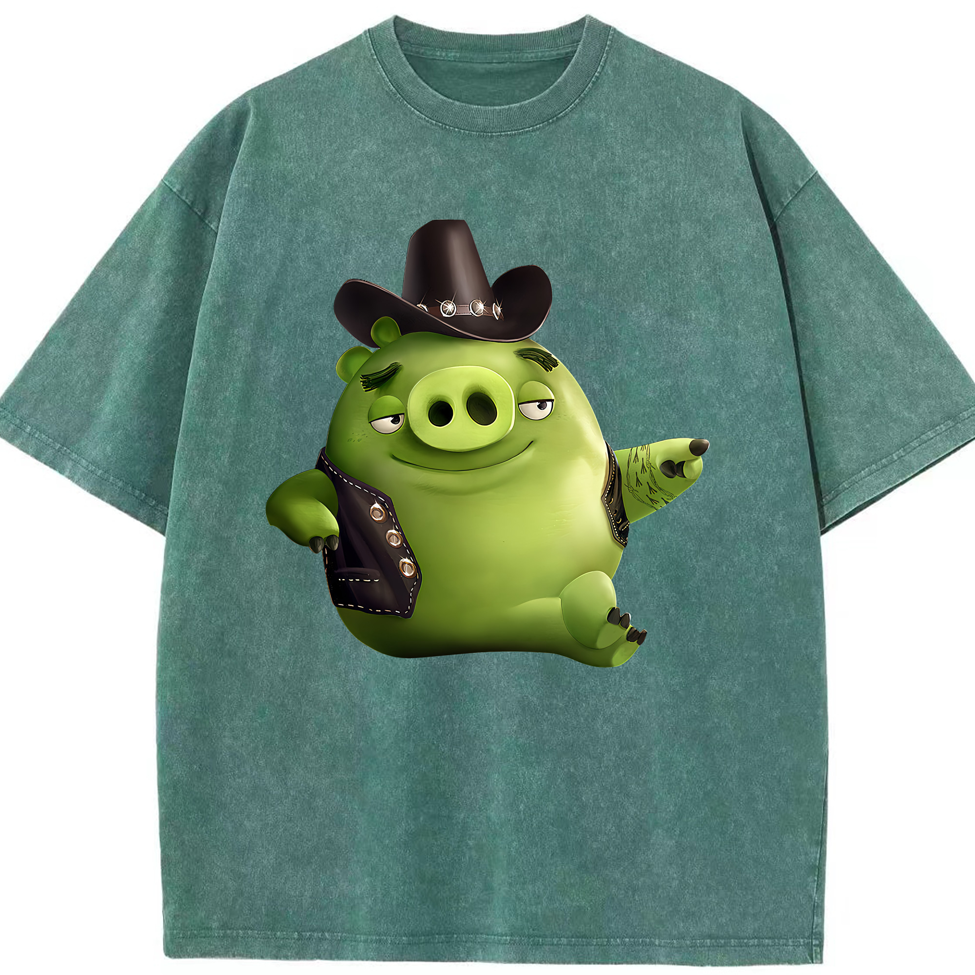 （画像用） Angry Birds アングリーバード 綿100% ヴィンテージ風 半袖Tシャツ（フロントプリント）